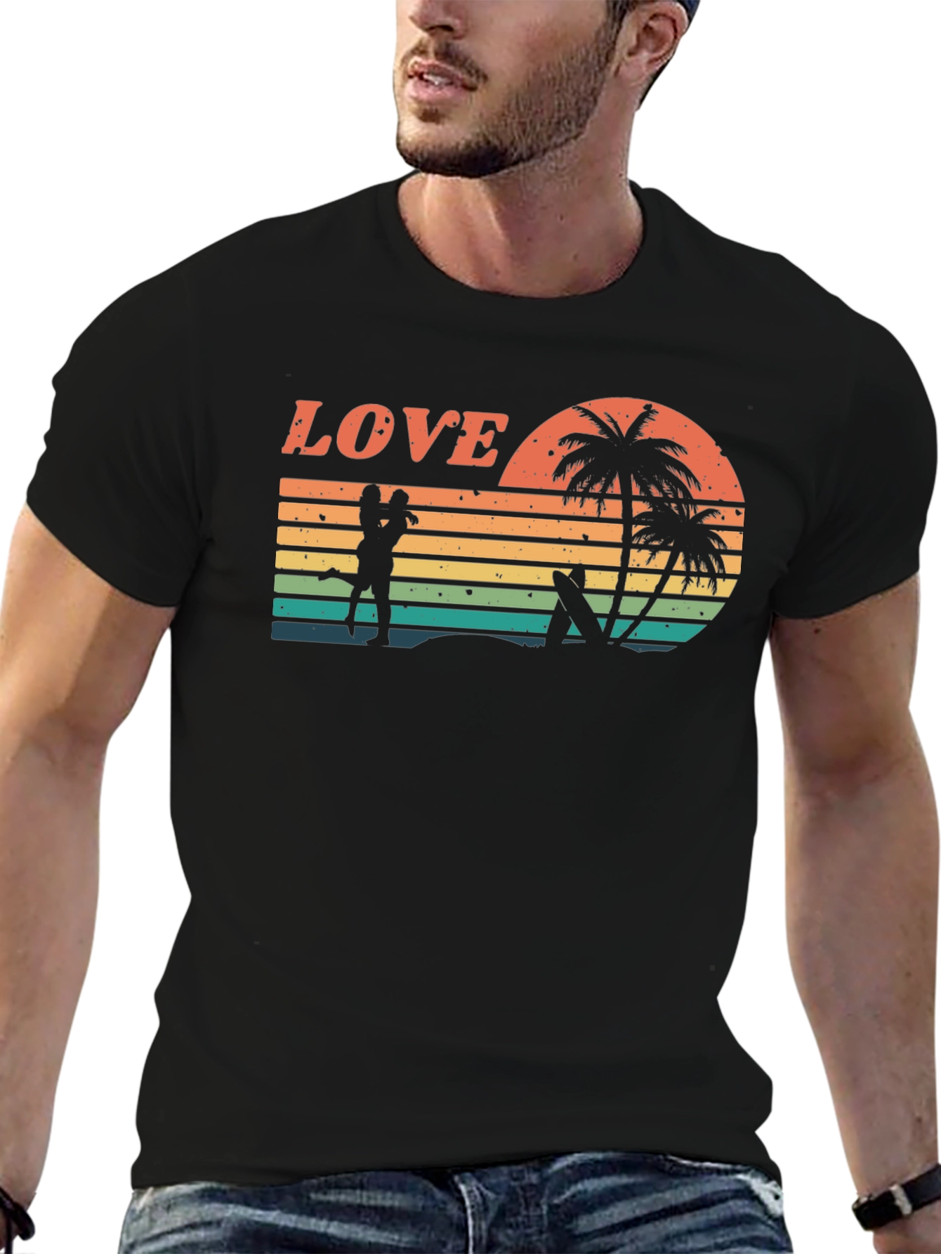 Retro Sunset Love T-Shirt