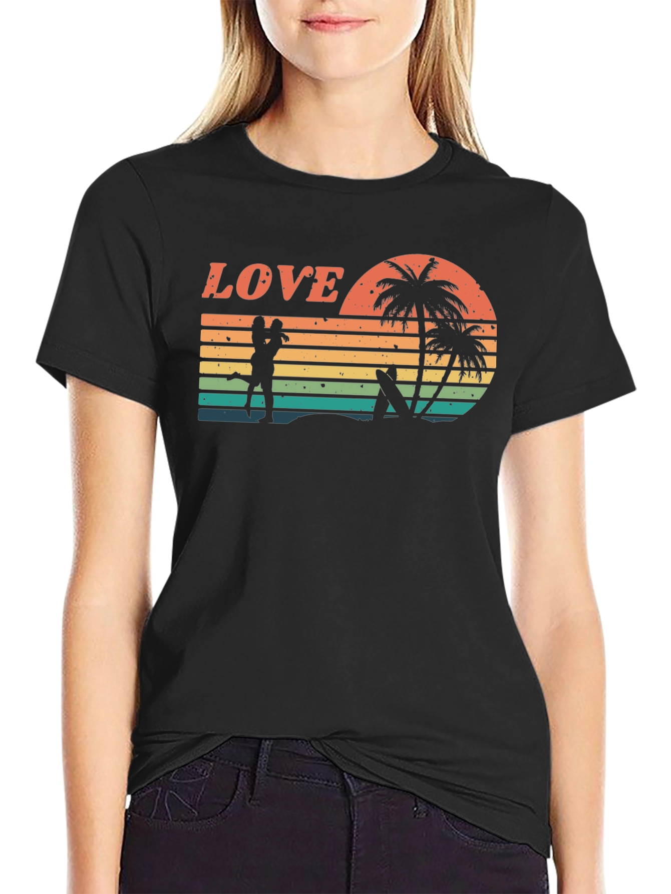 Retro Sunset Love T-Shirt