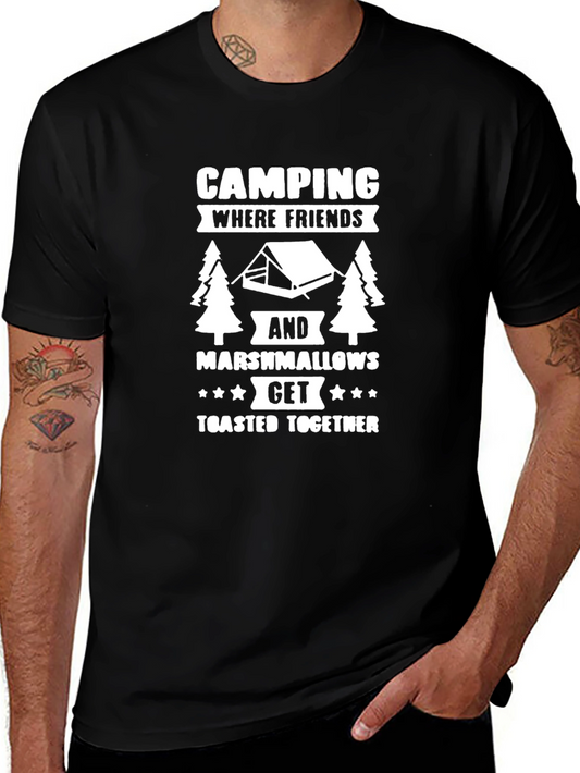 Camping Friends Marshmallows T-Shirt