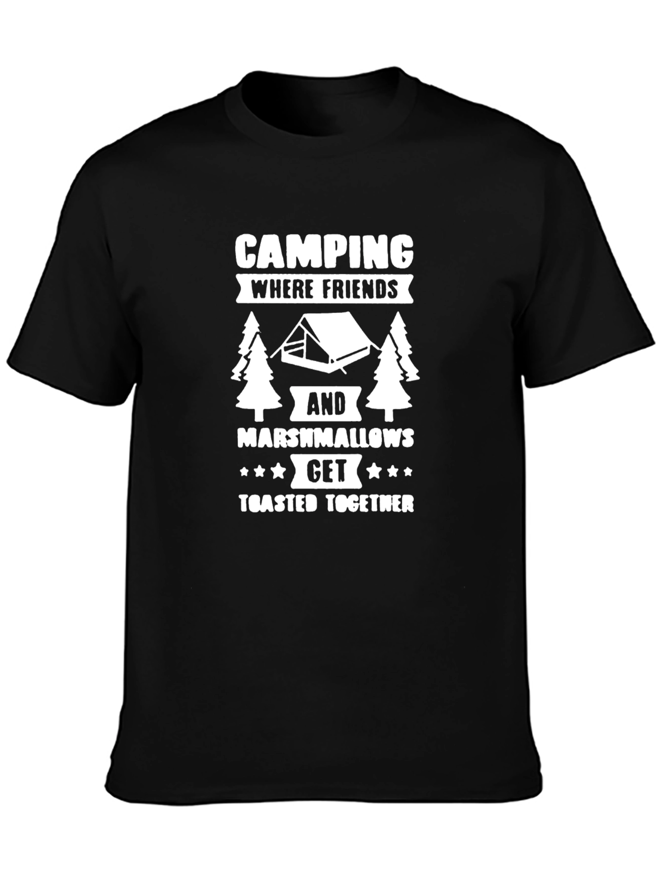 Camping Friends Marshmallows T-Shirt