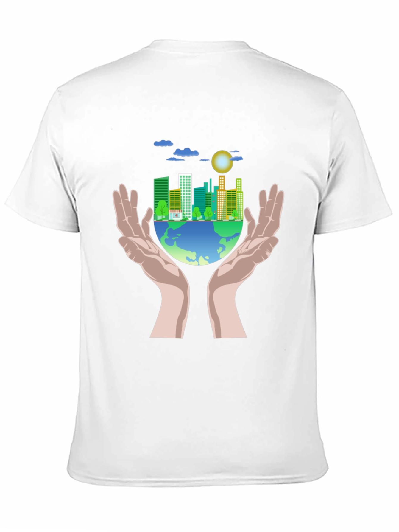 Eco-Friendly Earth Graphic T-Shirt