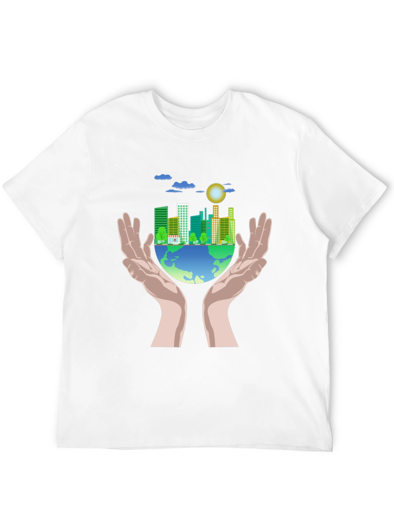 Eco-Friendly Earth Graphic T-Shirt