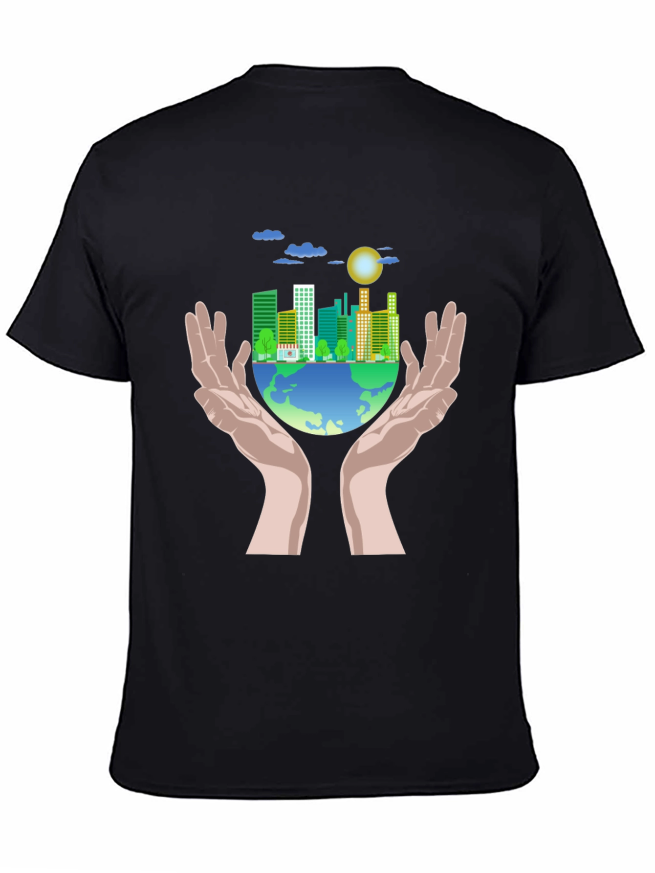 Eco-Friendly Earth Graphic T-Shirt