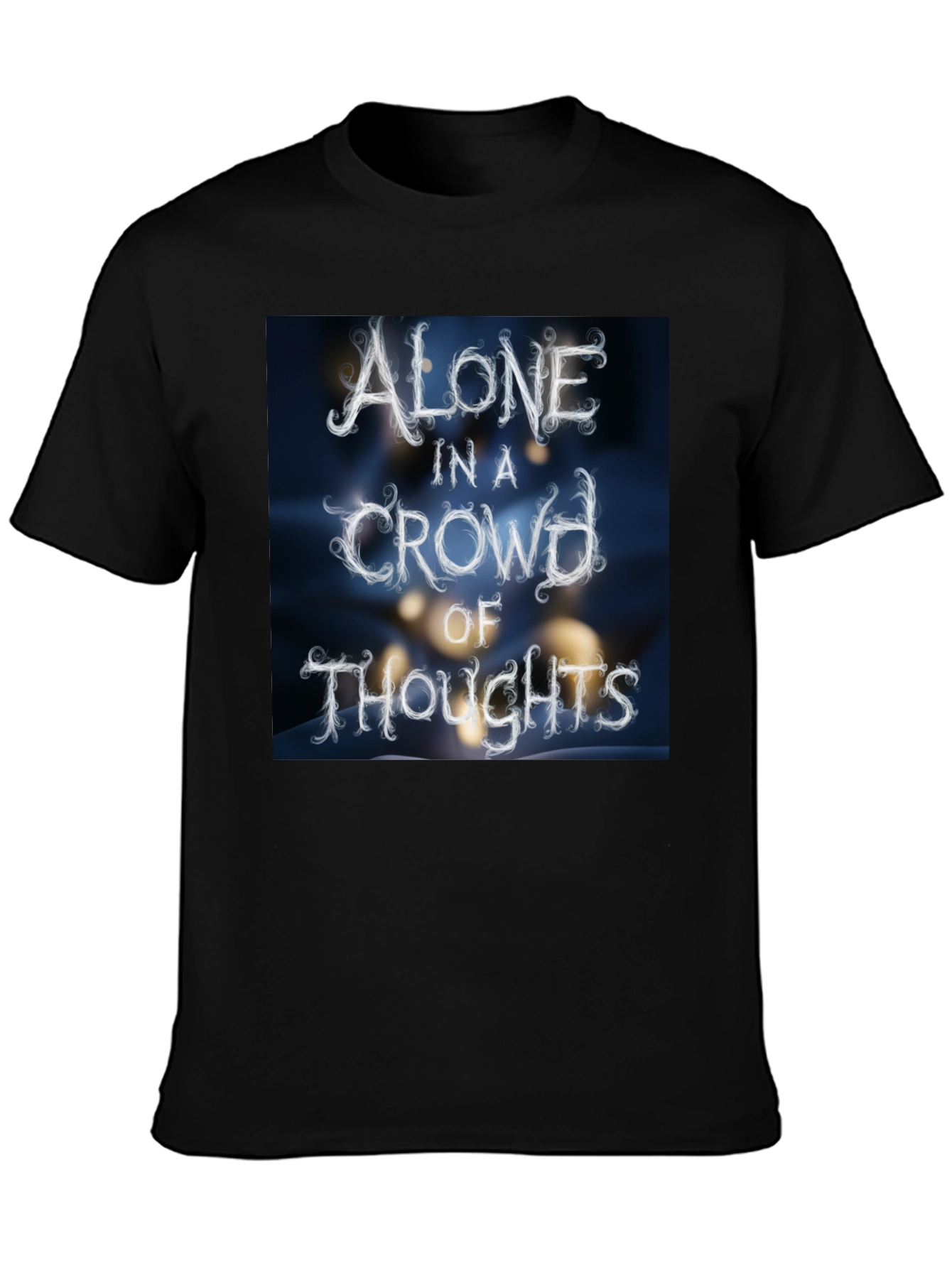 Alone in a Crowd of Thoughts Graphic Tee