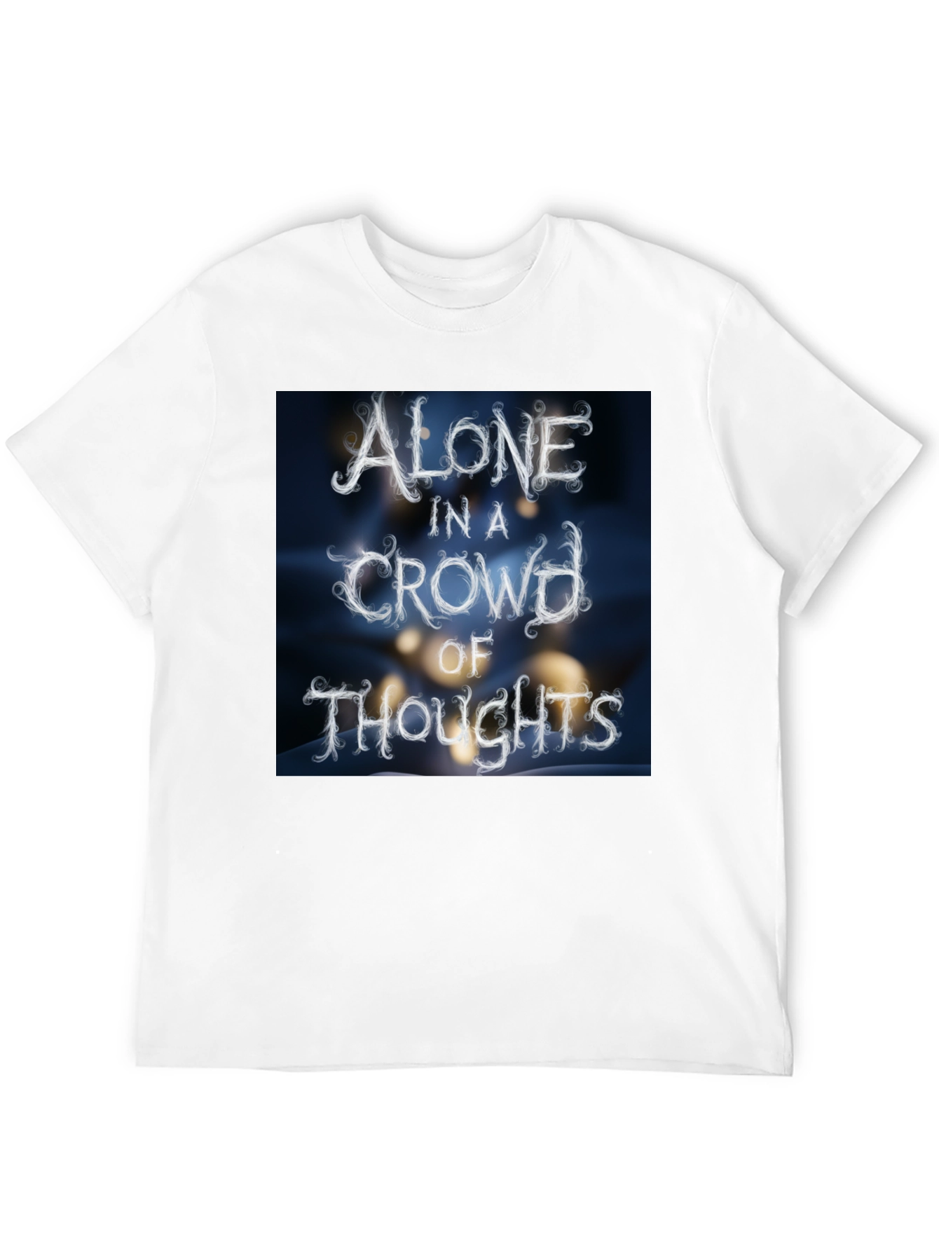 Alone in a Crowd of Thoughts Graphic Tee