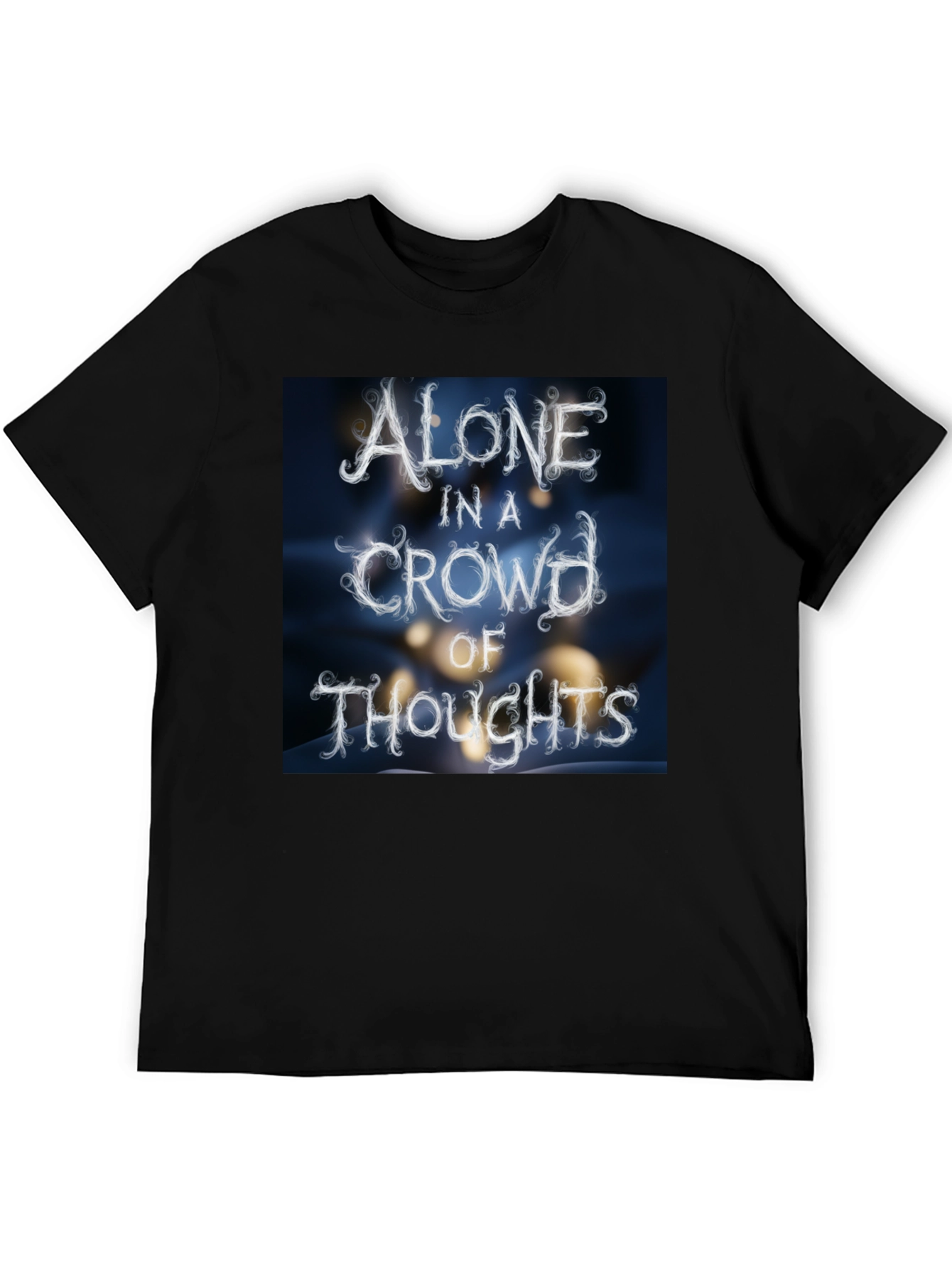Alone in a Crowd of Thoughts Graphic Tee