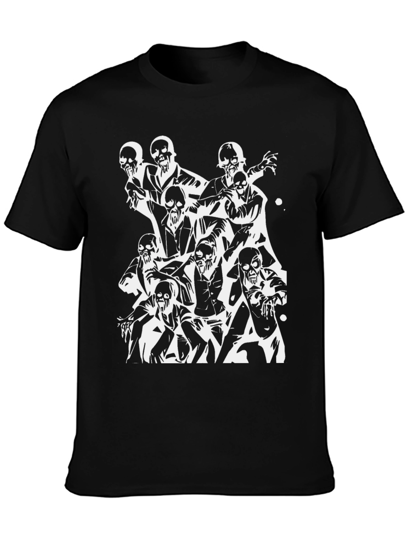 Zombie Crew T-Shirt - Black Graphic Tee