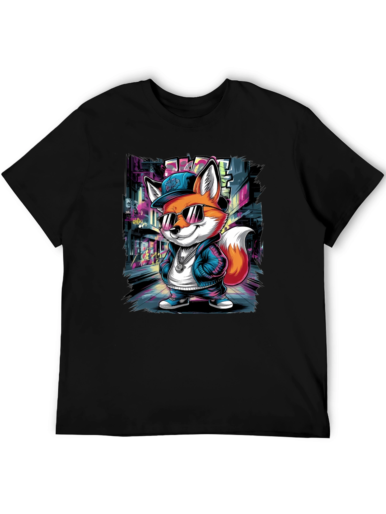 Cool Fox Graphic Tee - Urban Style