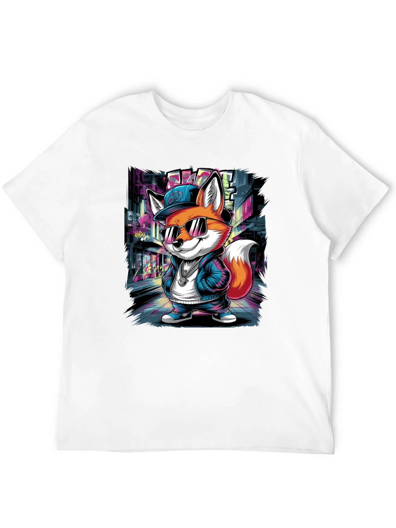 Cool Fox Graphic Tee - Urban Style