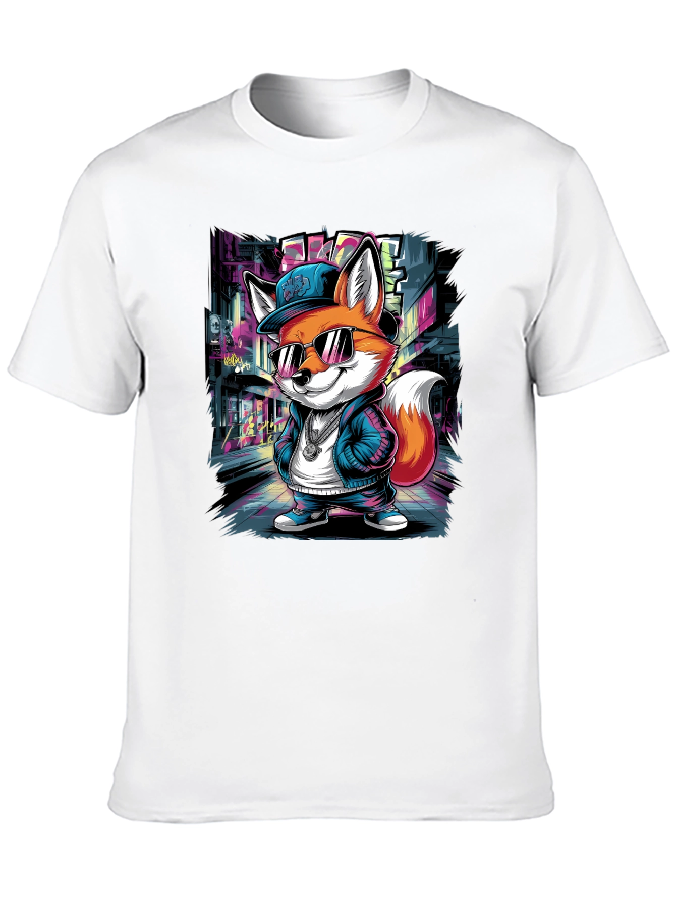 Cool Fox Graphic Tee - Urban Style