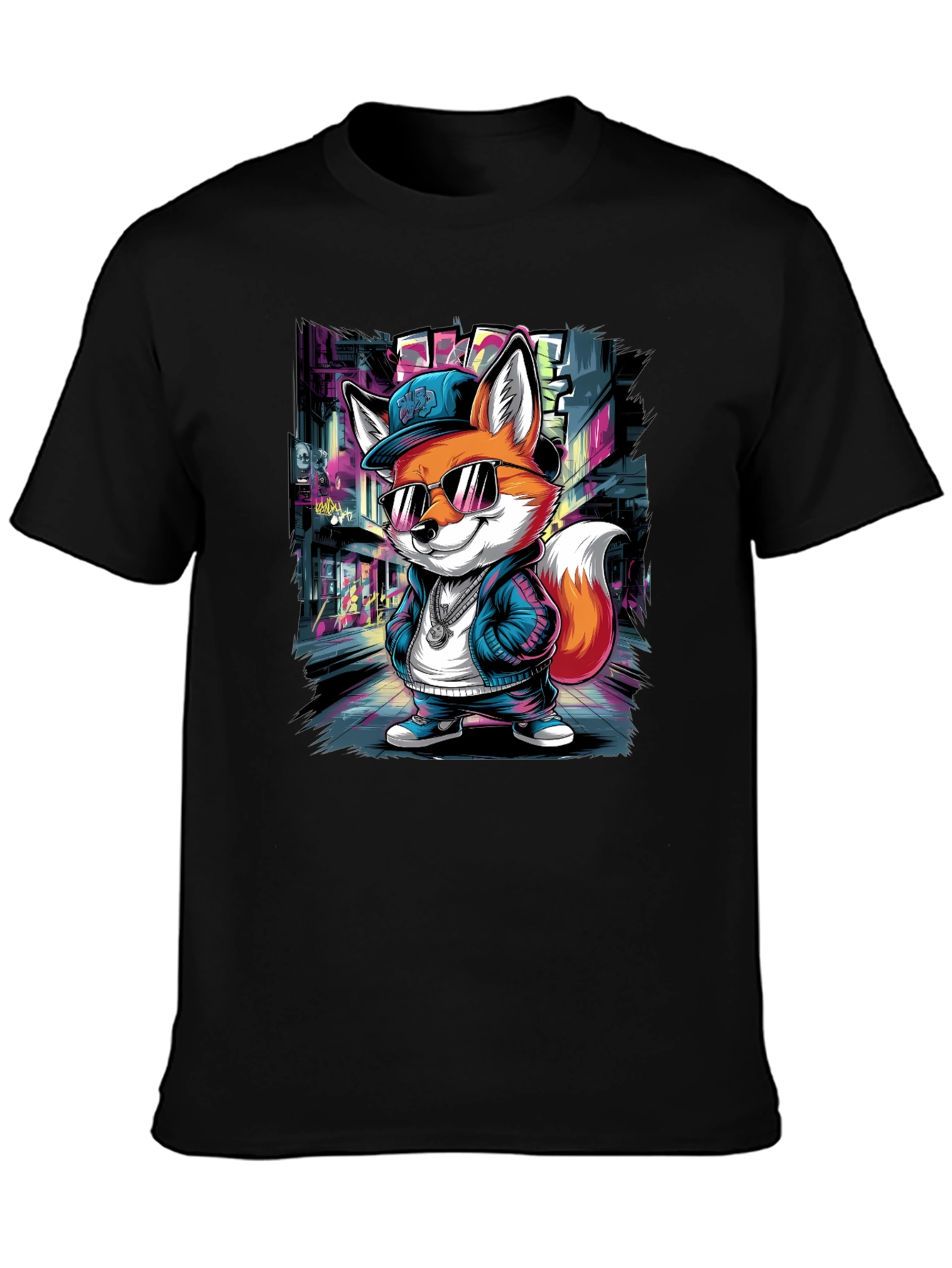 Cool Fox Graphic Tee - Urban Style