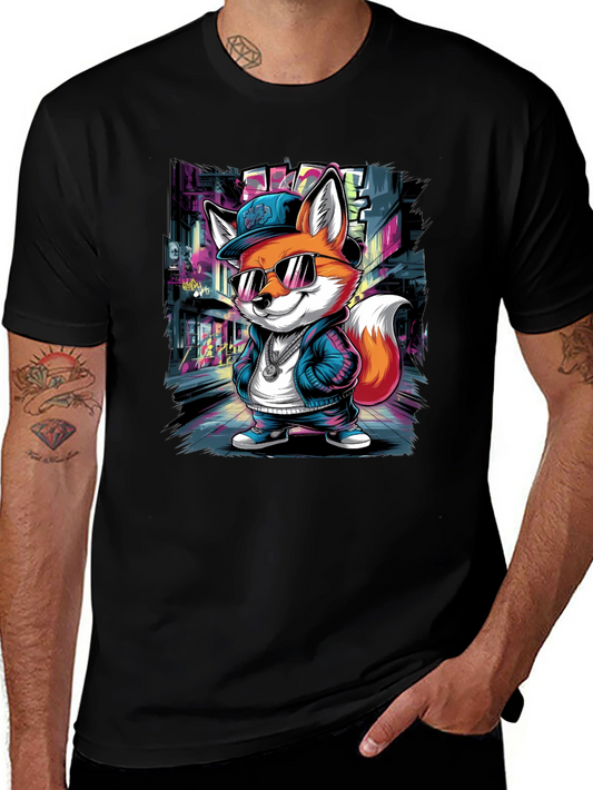 Cool Fox Graphic Tee - Urban Style