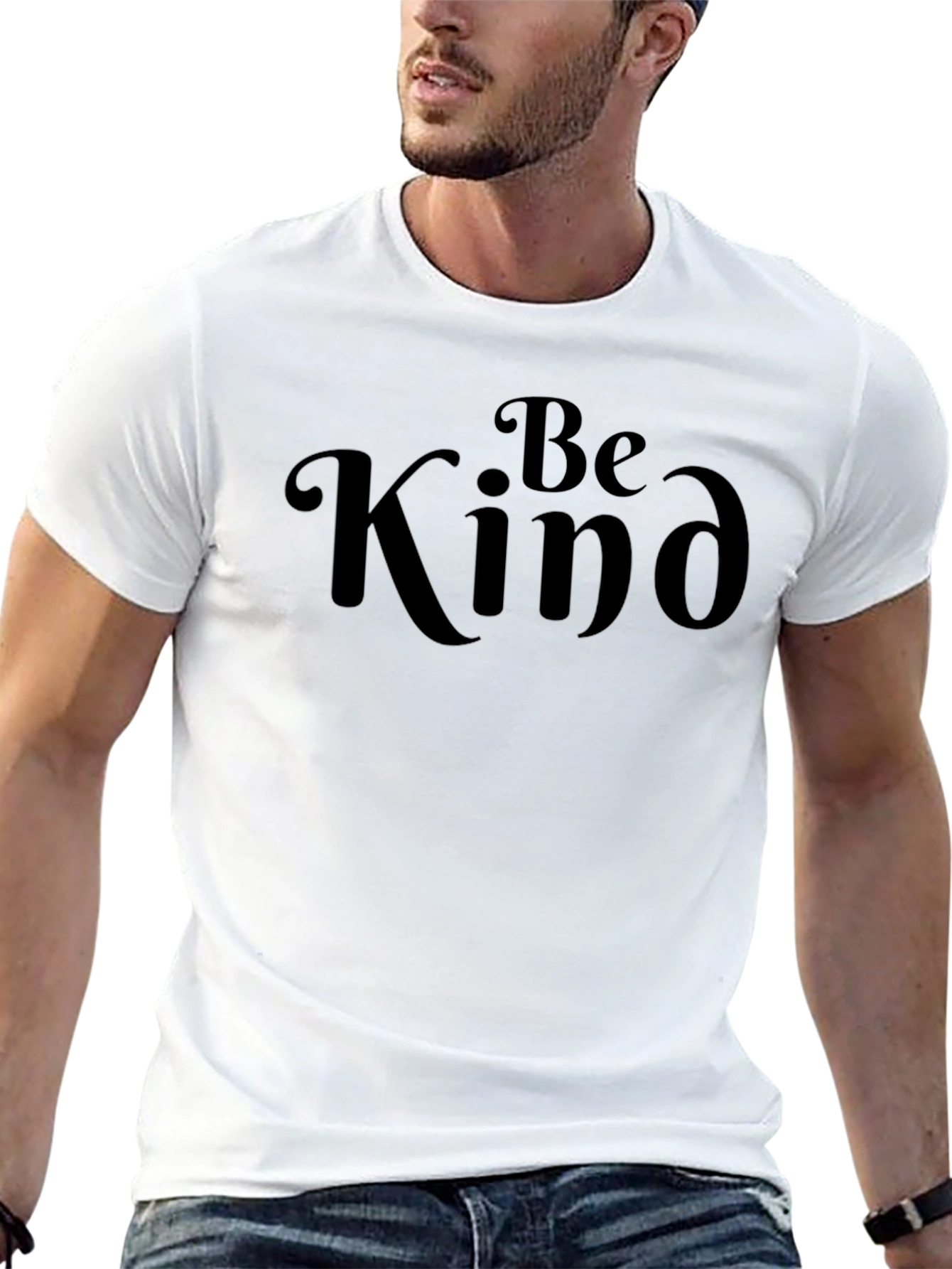 Be Kind Graphic Tee - Soft Black T-Shirt