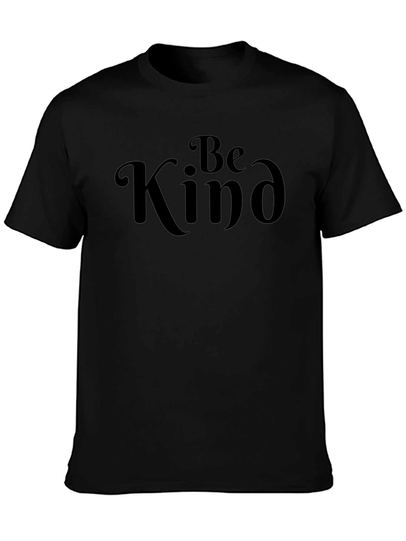 Be Kind Graphic Tee - Soft Black T-Shirt