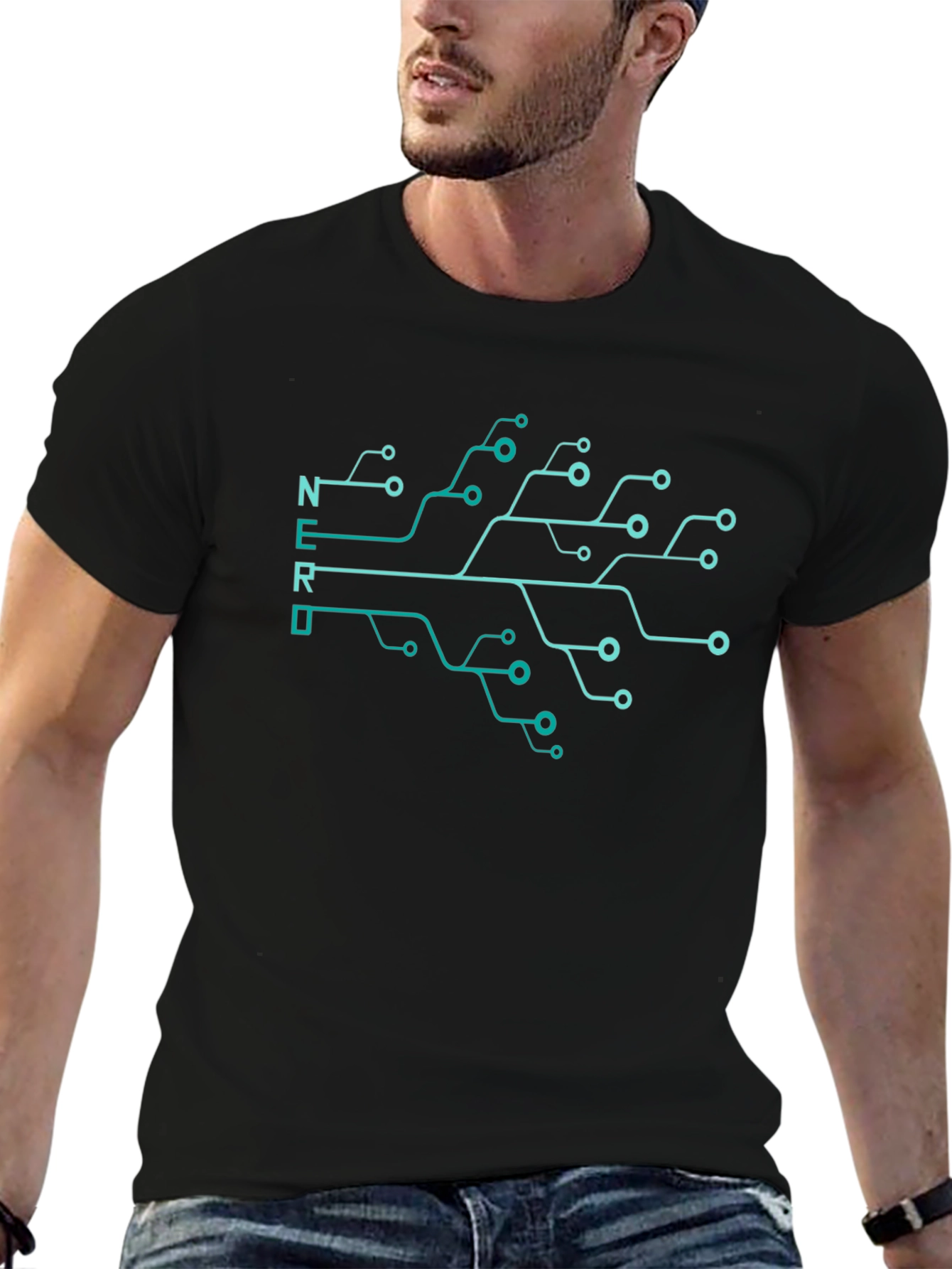 Nerd Circuit Board T-Shirt - Geek Chic Style