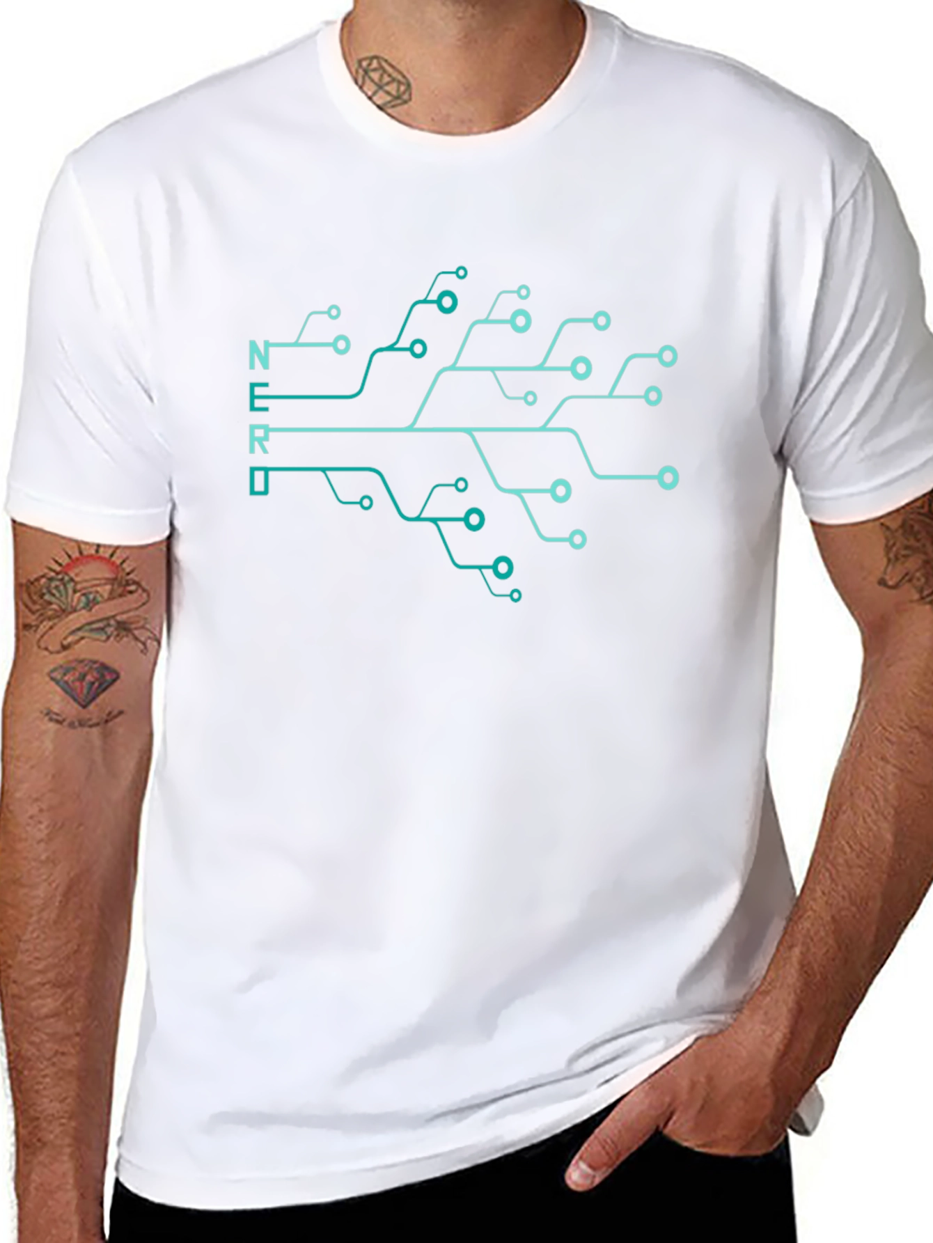 Nerd Circuit Board T-Shirt - Geek Chic Style