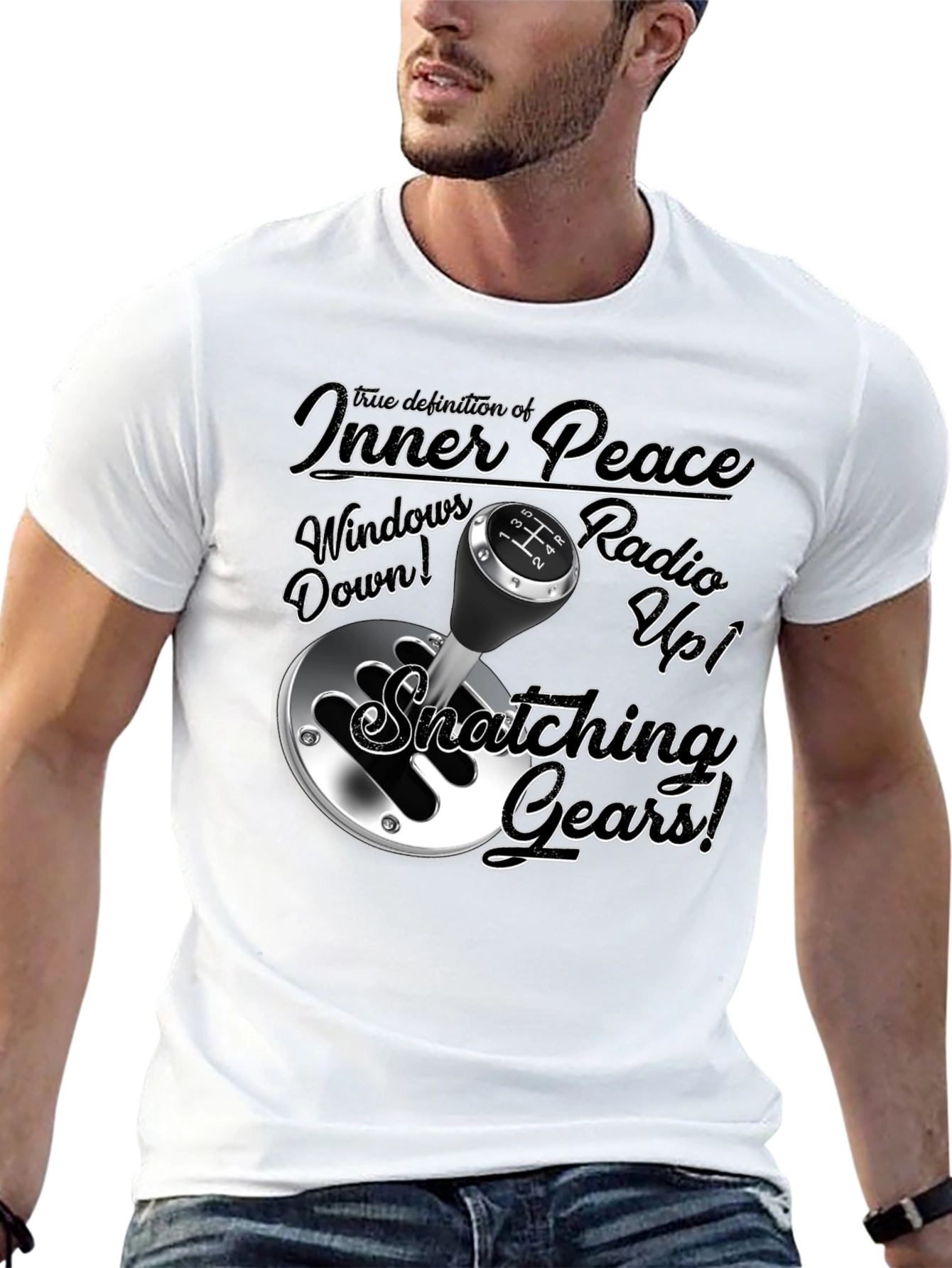 Inner Peace Snatching Gears Black T-Shirt