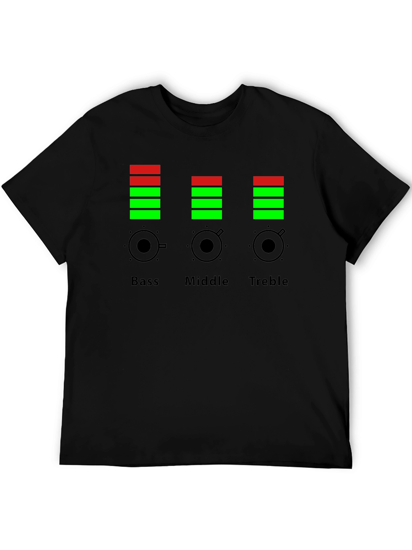 Bass Middle Treble Equalizer Graphic T-Shirt