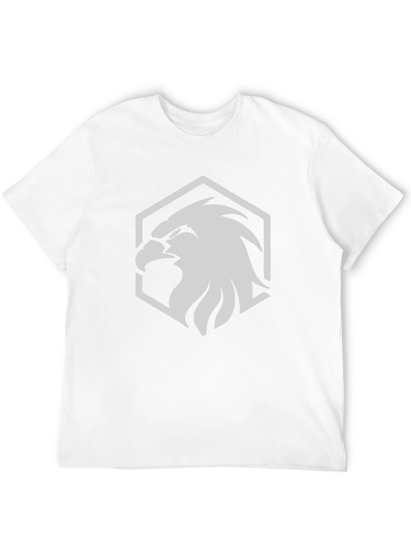 Black T-Shirt with Eagle Hexagon Graphic