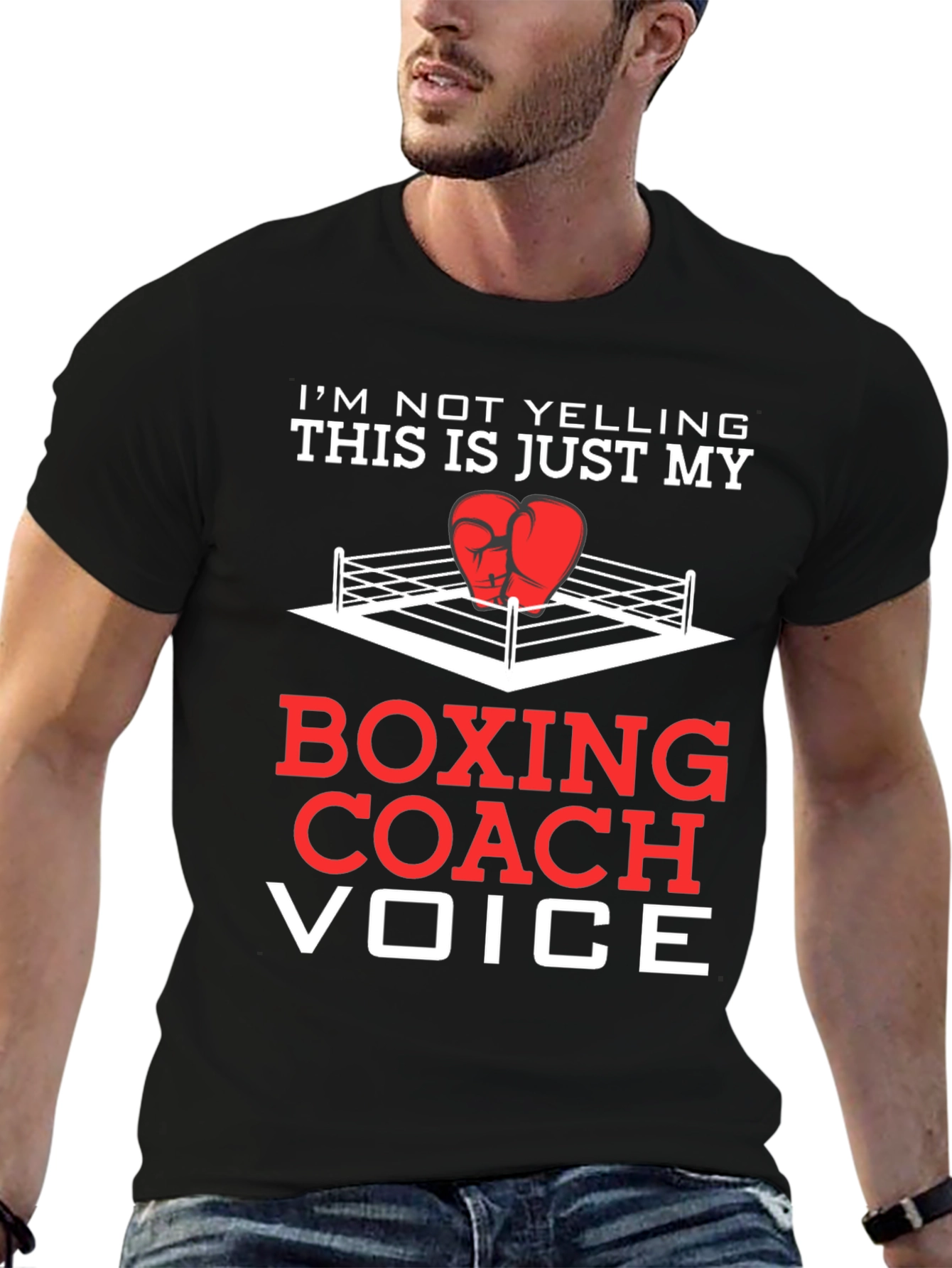 Boxing Coach Voice T-Shirt - Funny Boxing Tee