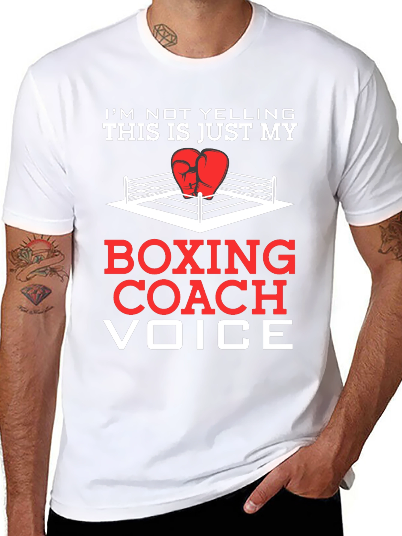 Boxing Coach Voice T-Shirt - Funny Boxing Tee