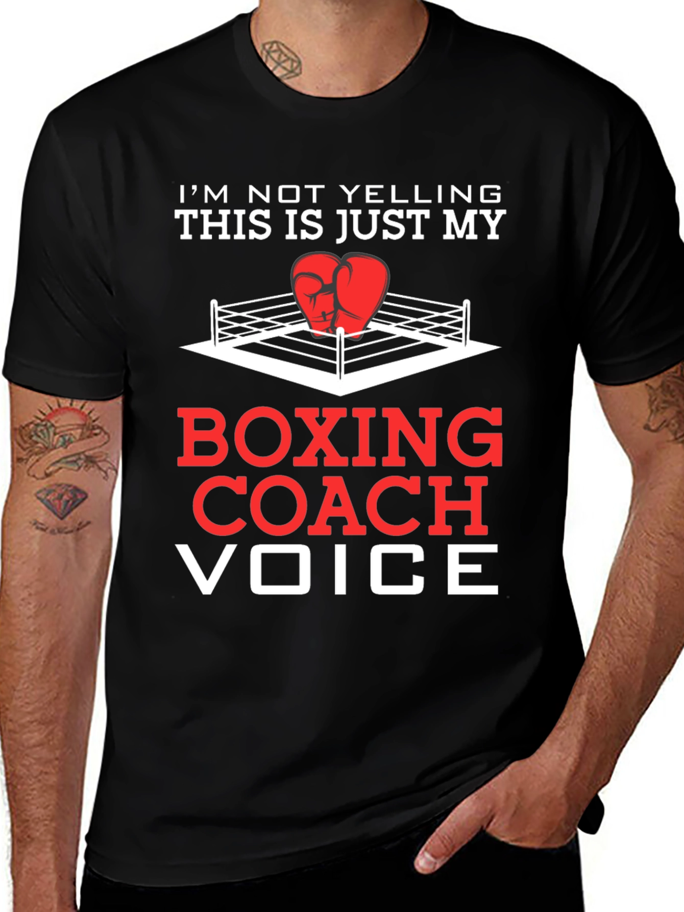 Boxing Coach Voice T-Shirt - Funny Boxing Tee