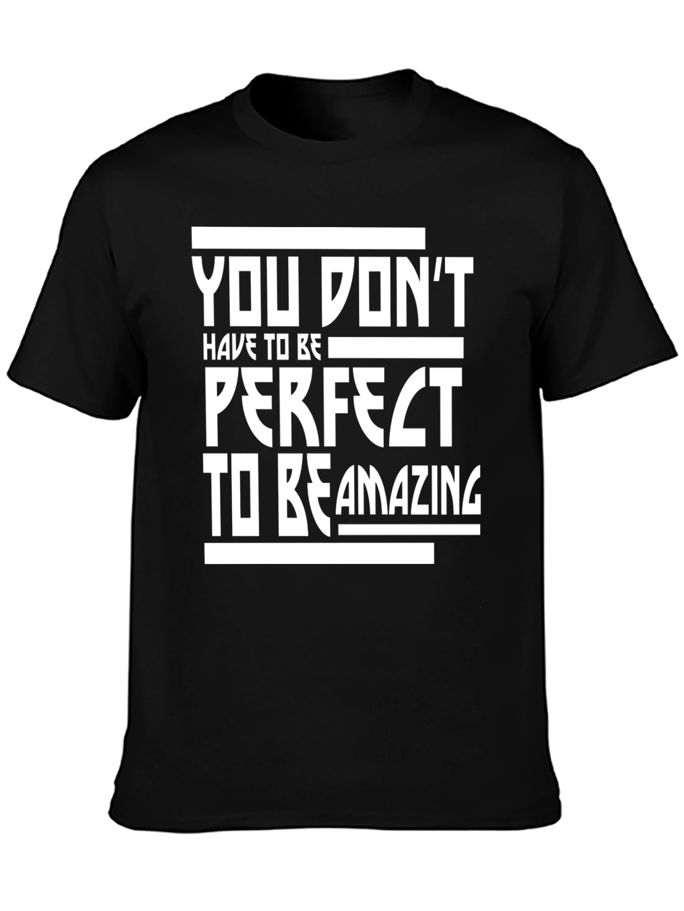 Inspirational Quote Graphic Black T-Shirt