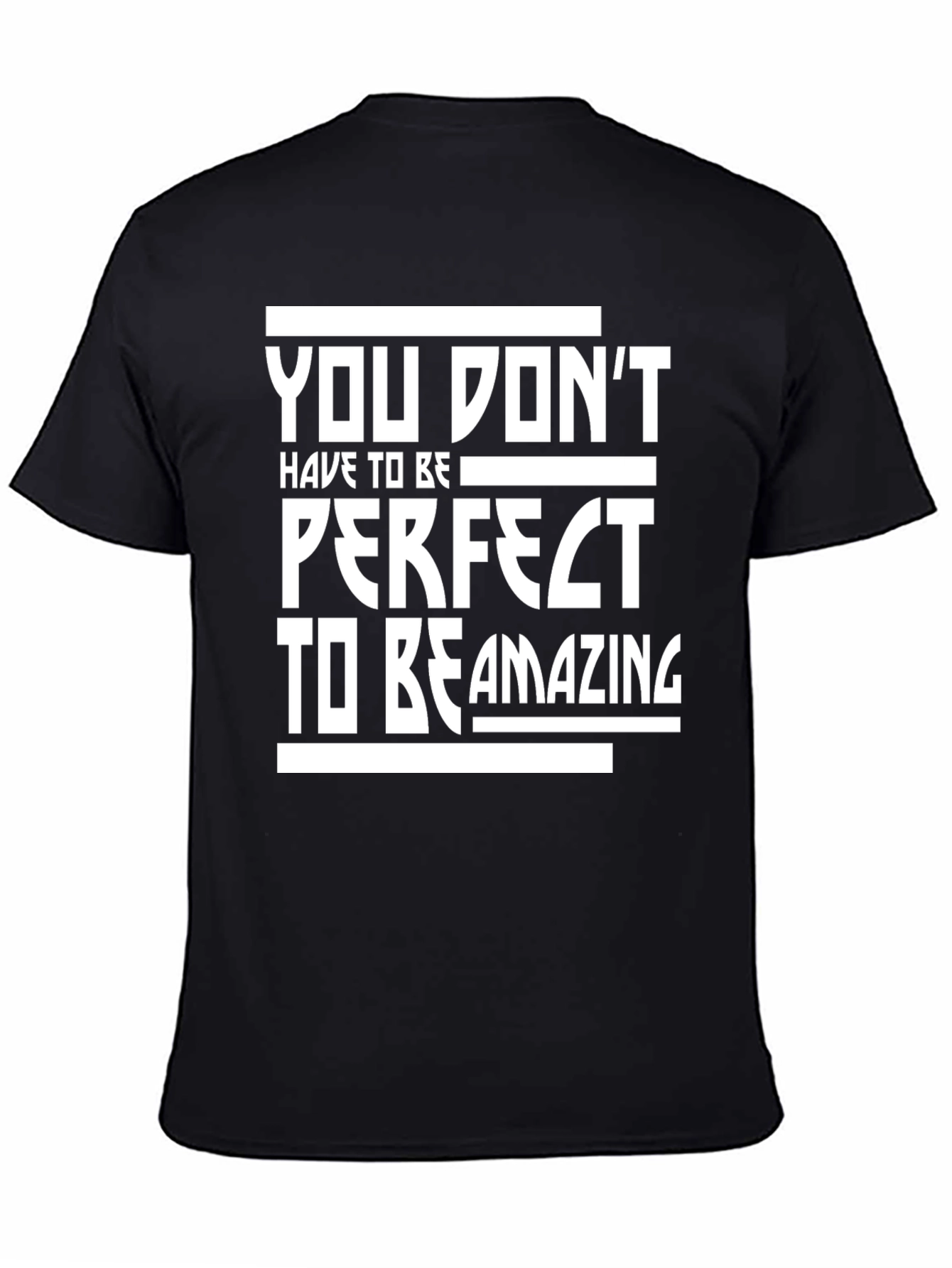 Inspirational Quote Graphic Black T-Shirt