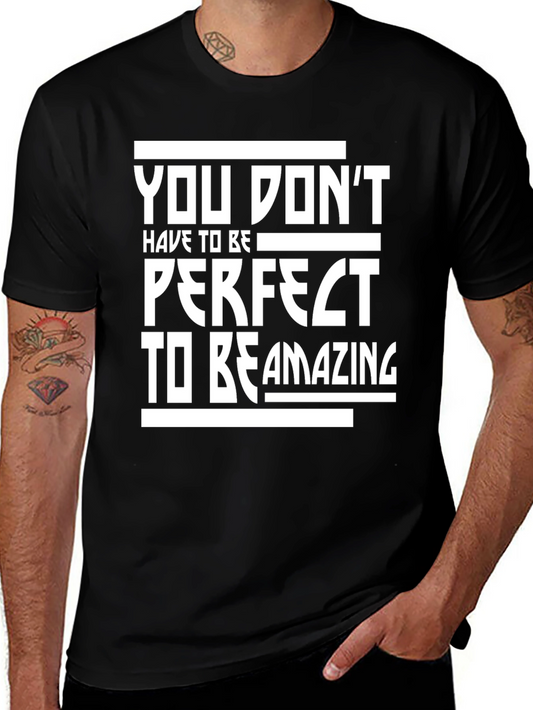 Inspirational Quote Graphic Black T-Shirt