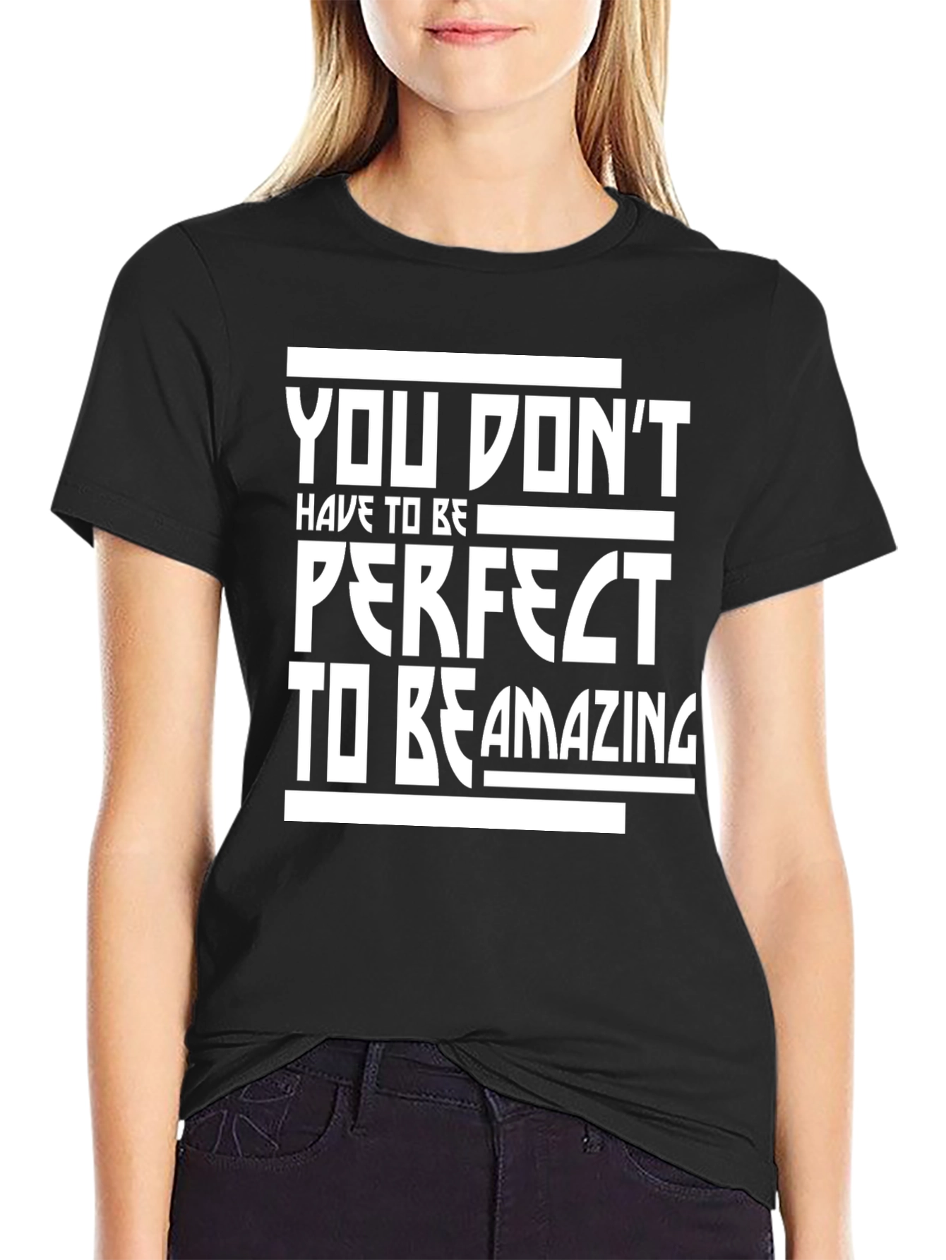 Inspirational Quote Graphic Black T-Shirt