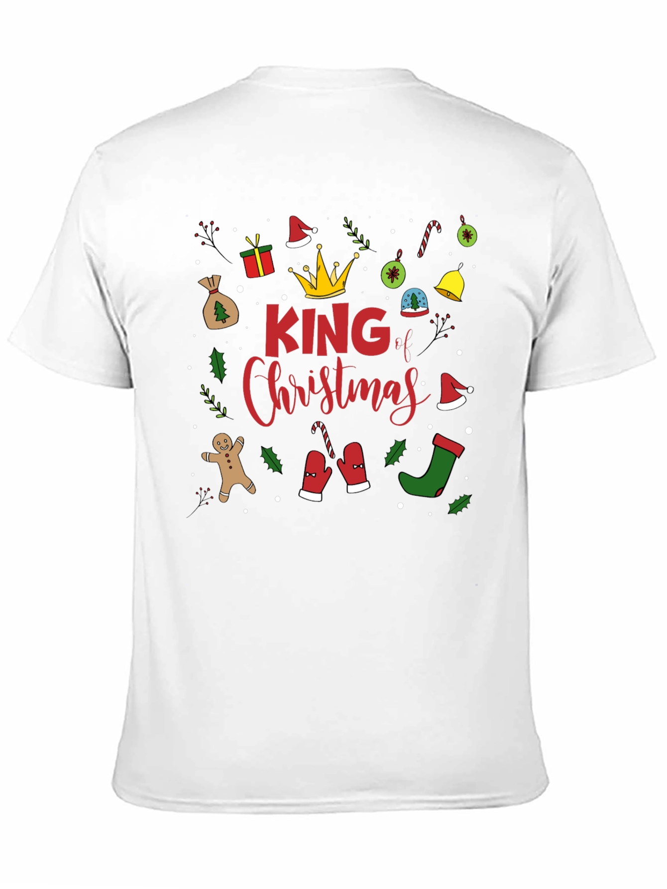 King Christmas Graphic Tee - Holiday Celebration Shirt