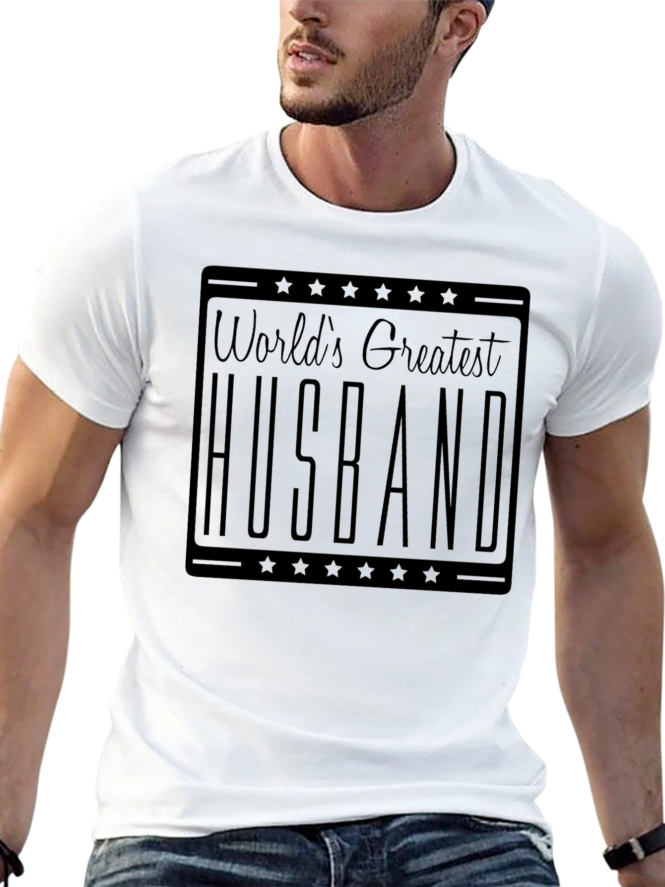 Worlds Greatest Husband T-Shirt - Black