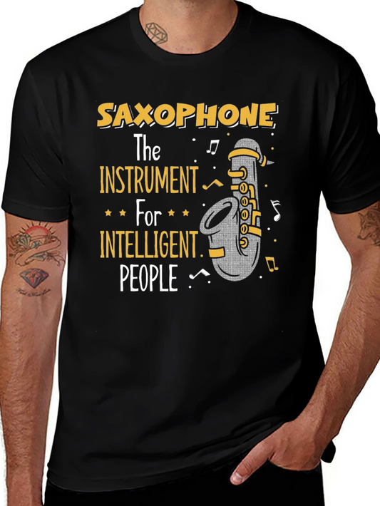 Saxophone Lover T-Shirt Instrument for Intelligent People Tee