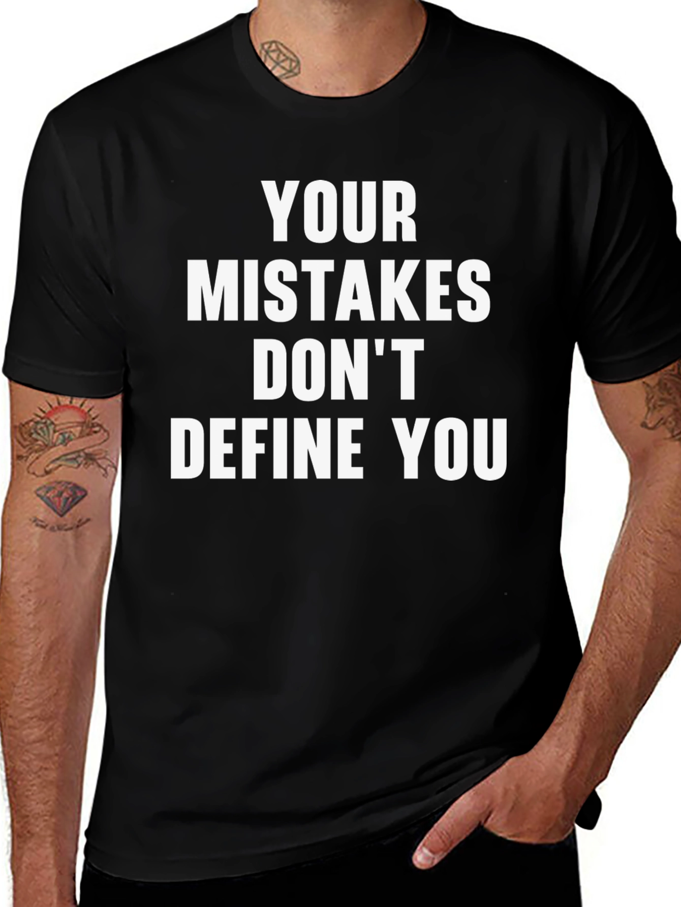Inspirational Graphic Tee: Your Mistakes Dont Define You