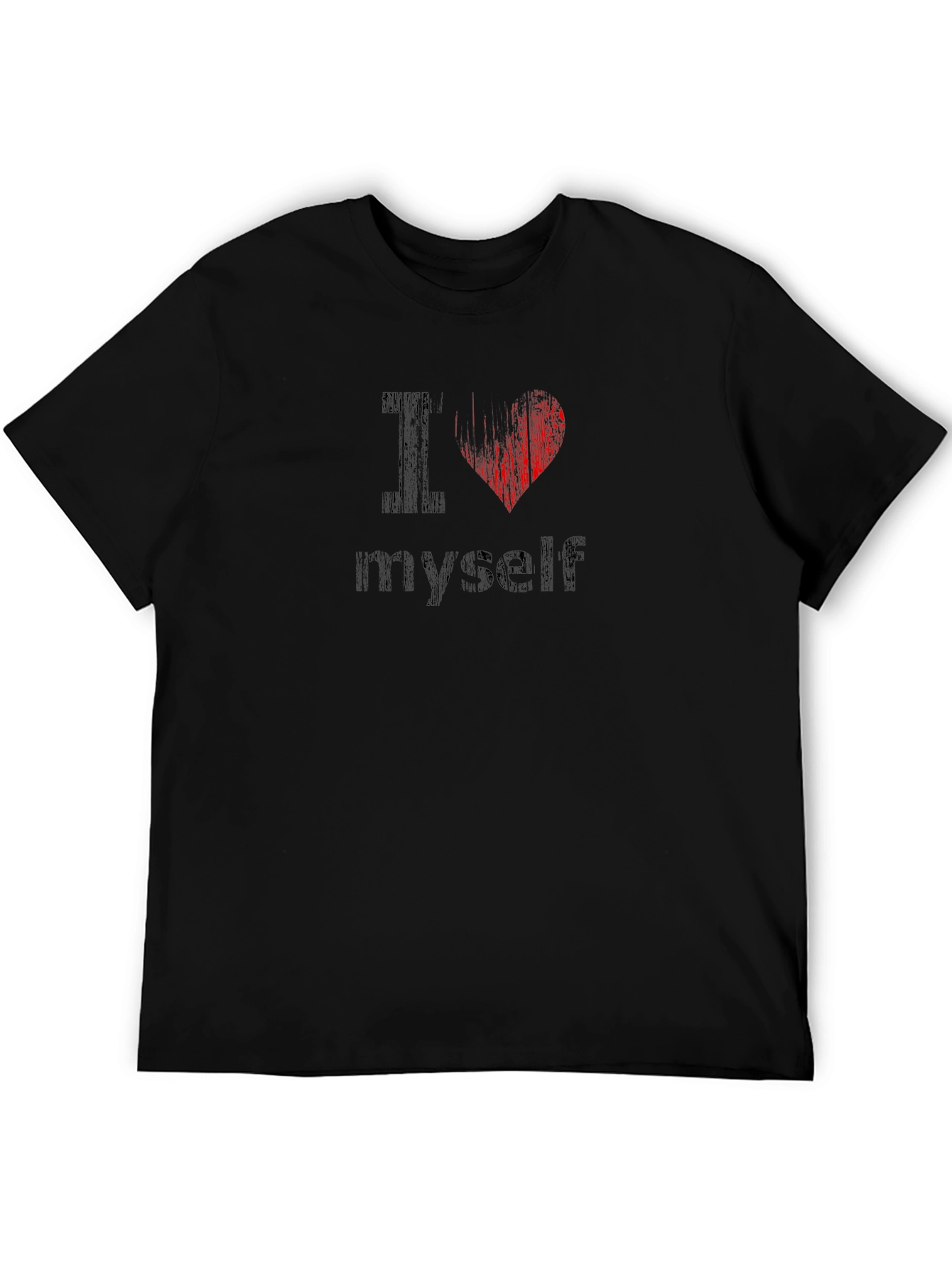 I Heart Myself Black Graphic Tee