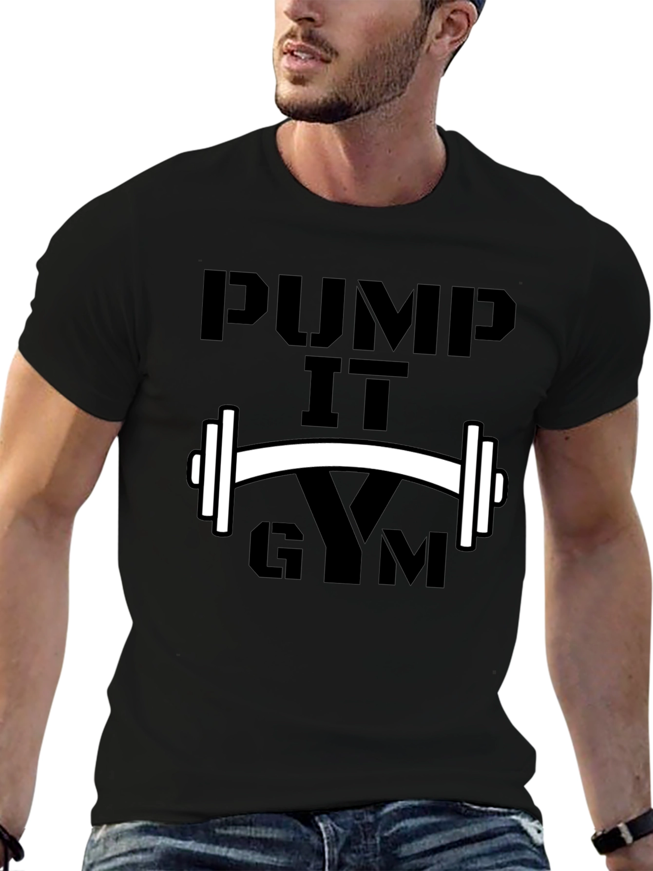 Pump It Gym Black T-Shirt