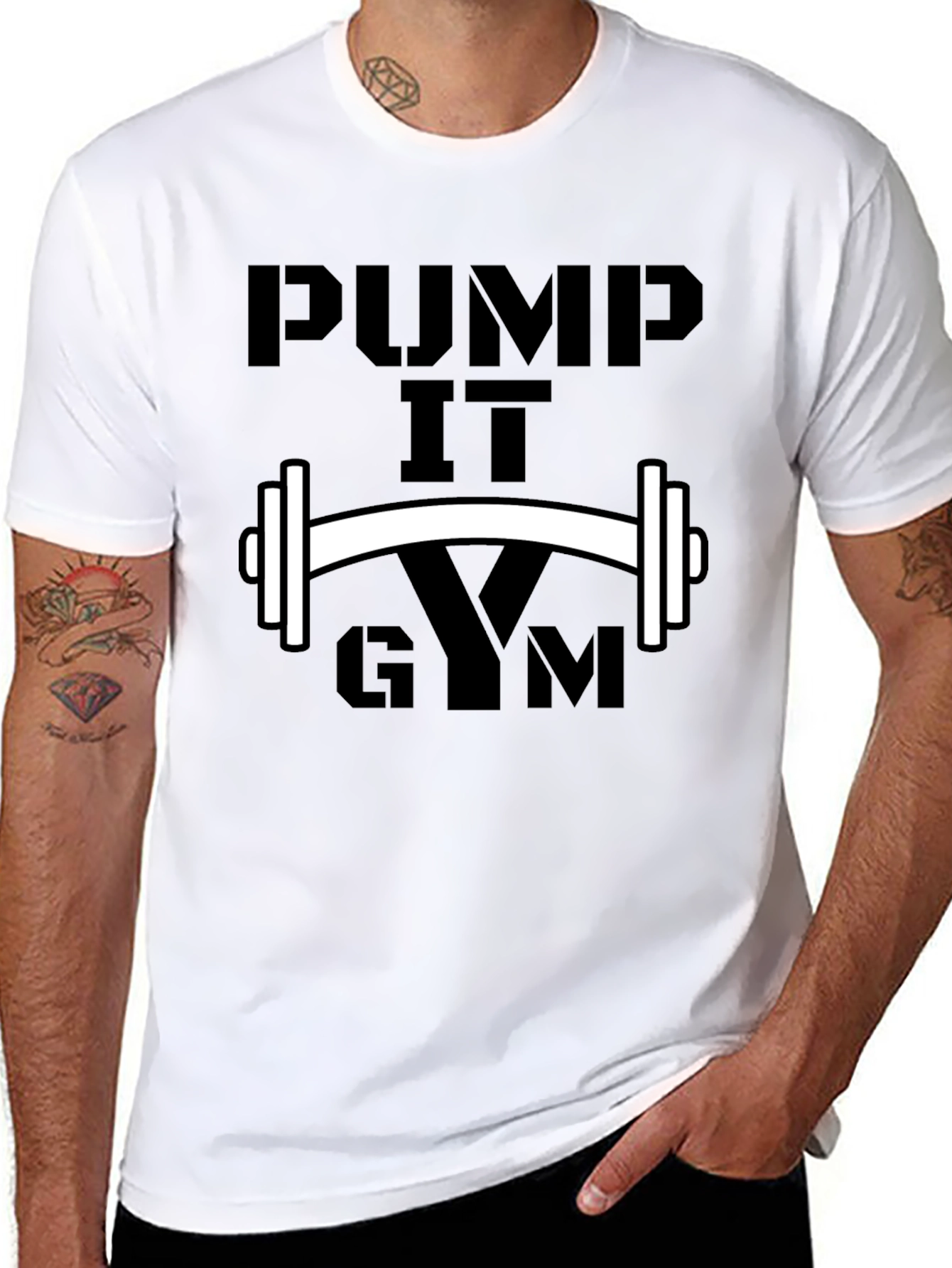 Pump It Gym Black T-Shirt