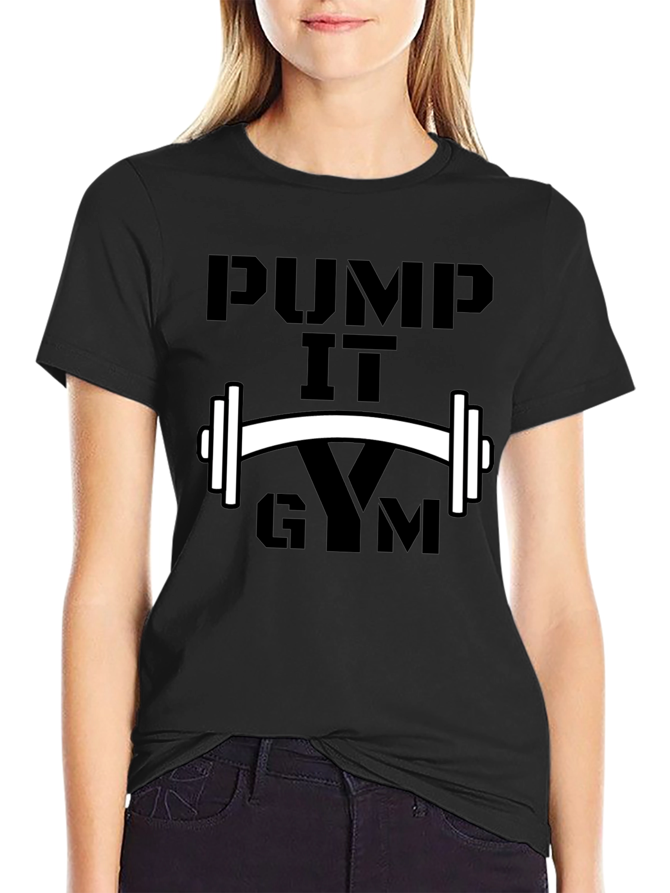 Pump It Gym Black T-Shirt