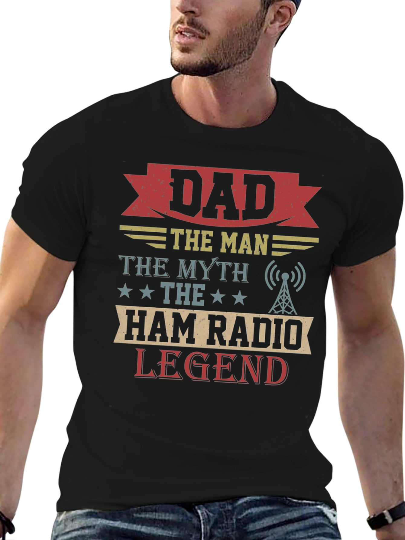 Dad Ham Radio Legend Graphic T-Shirt