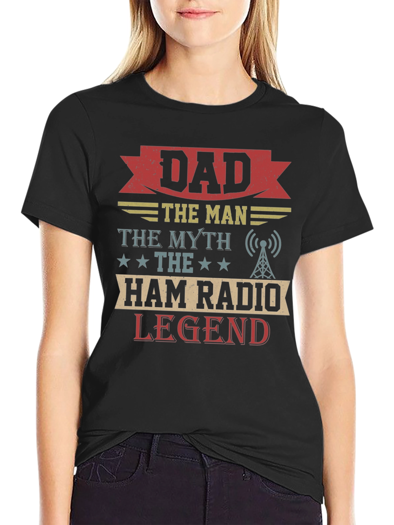 Dad Ham Radio Legend Graphic T-Shirt