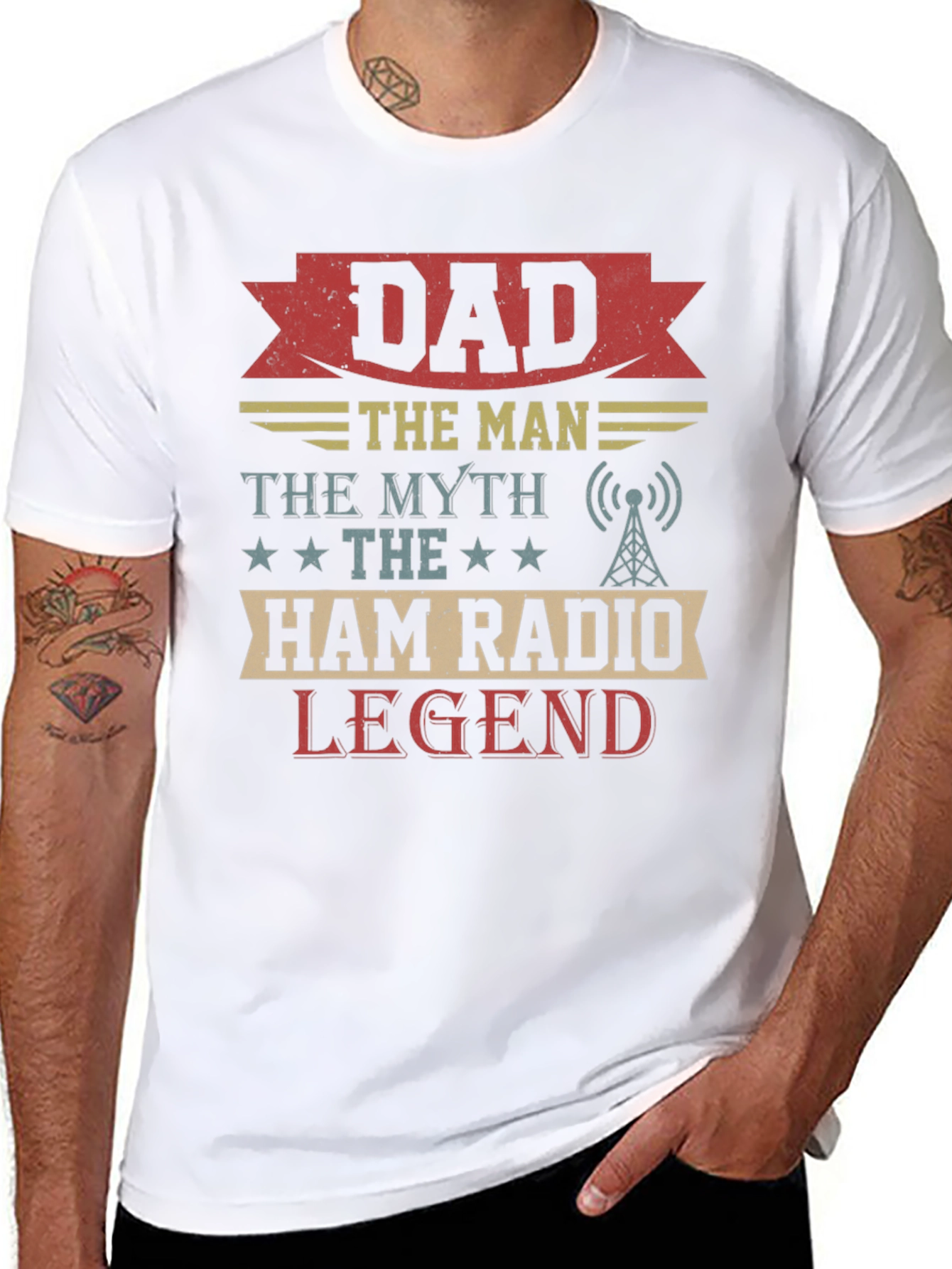 Dad Ham Radio Legend Graphic T-Shirt
