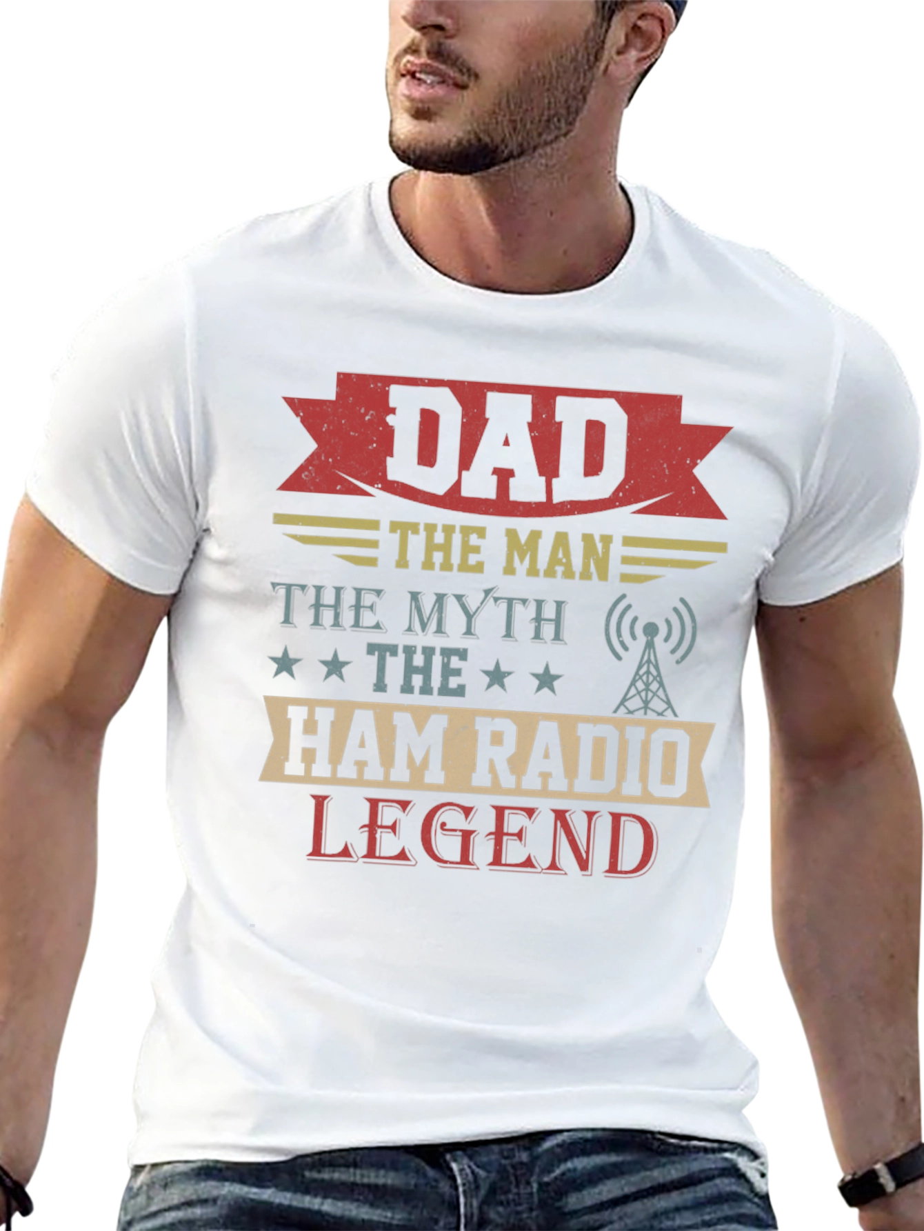 Dad Ham Radio Legend Graphic T-Shirt