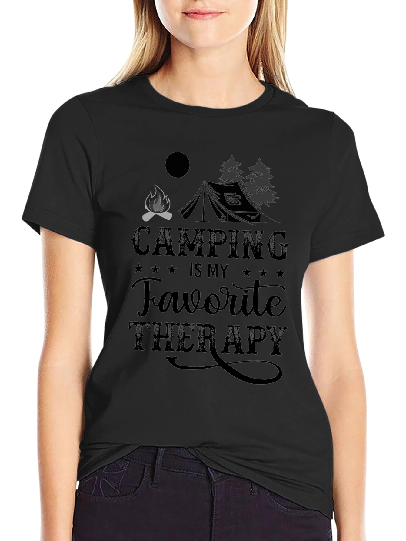 Camping is My Favorite Therapy T-Shirt