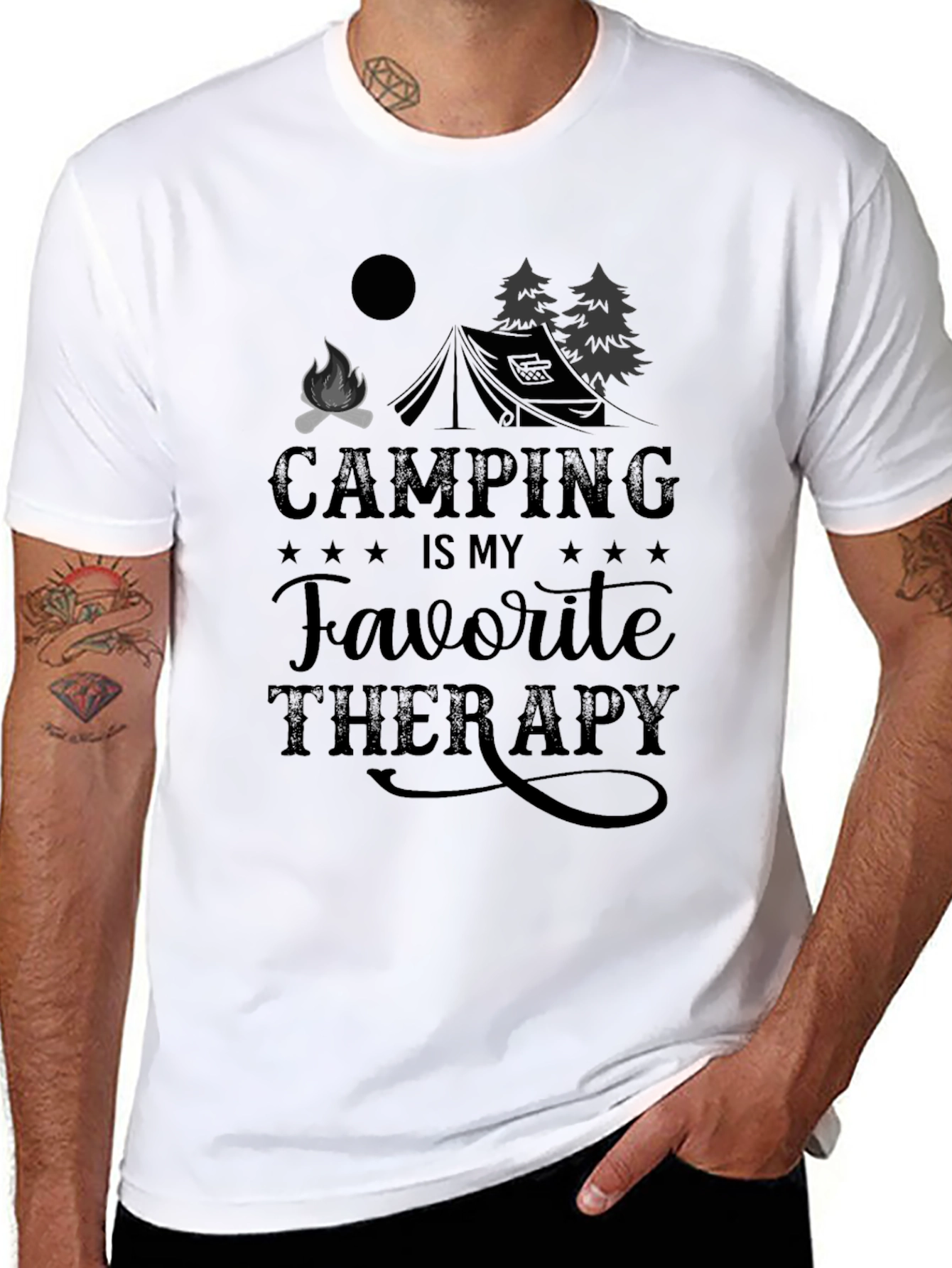 Camping is My Favorite Therapy T-Shirt