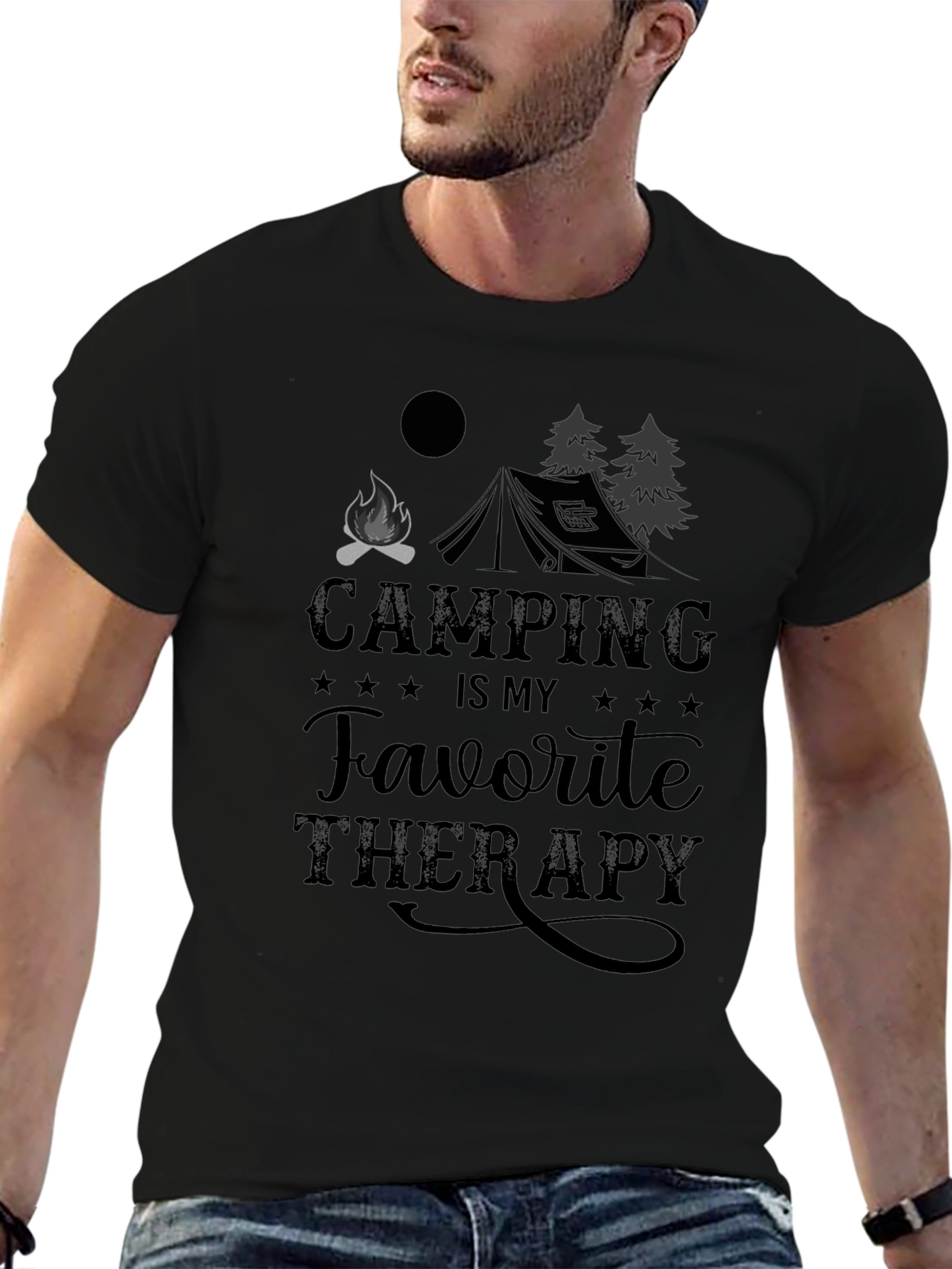 Camping is My Favorite Therapy T-Shirt