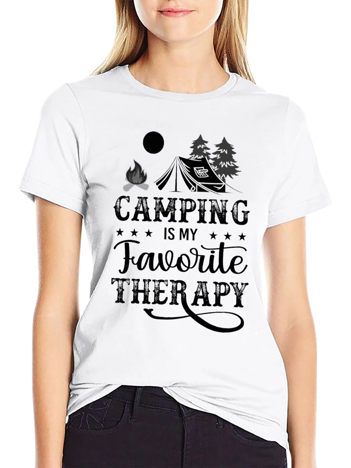 Camping is My Favorite Therapy T-Shirt