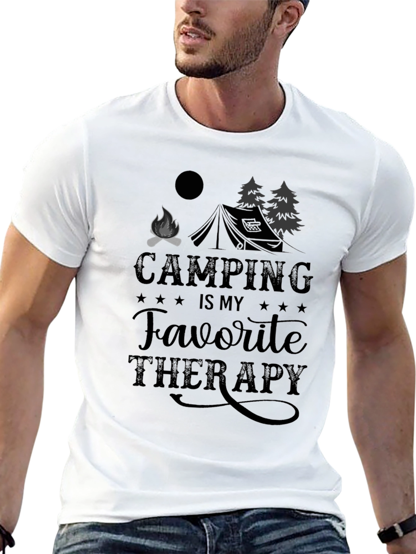 Camping is My Favorite Therapy T-Shirt