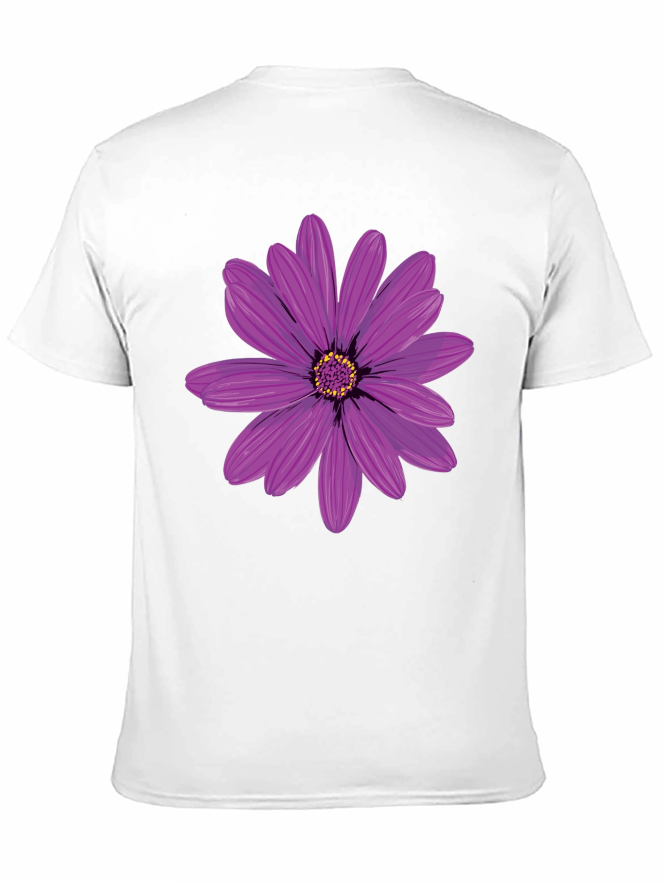 Floral Graphic T-Shirt - Black Cotton Blend