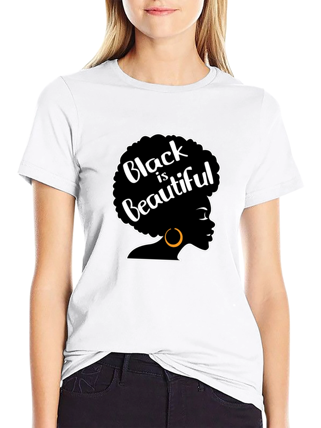 Black Is Beautiful Afro Graphic T-Shirt