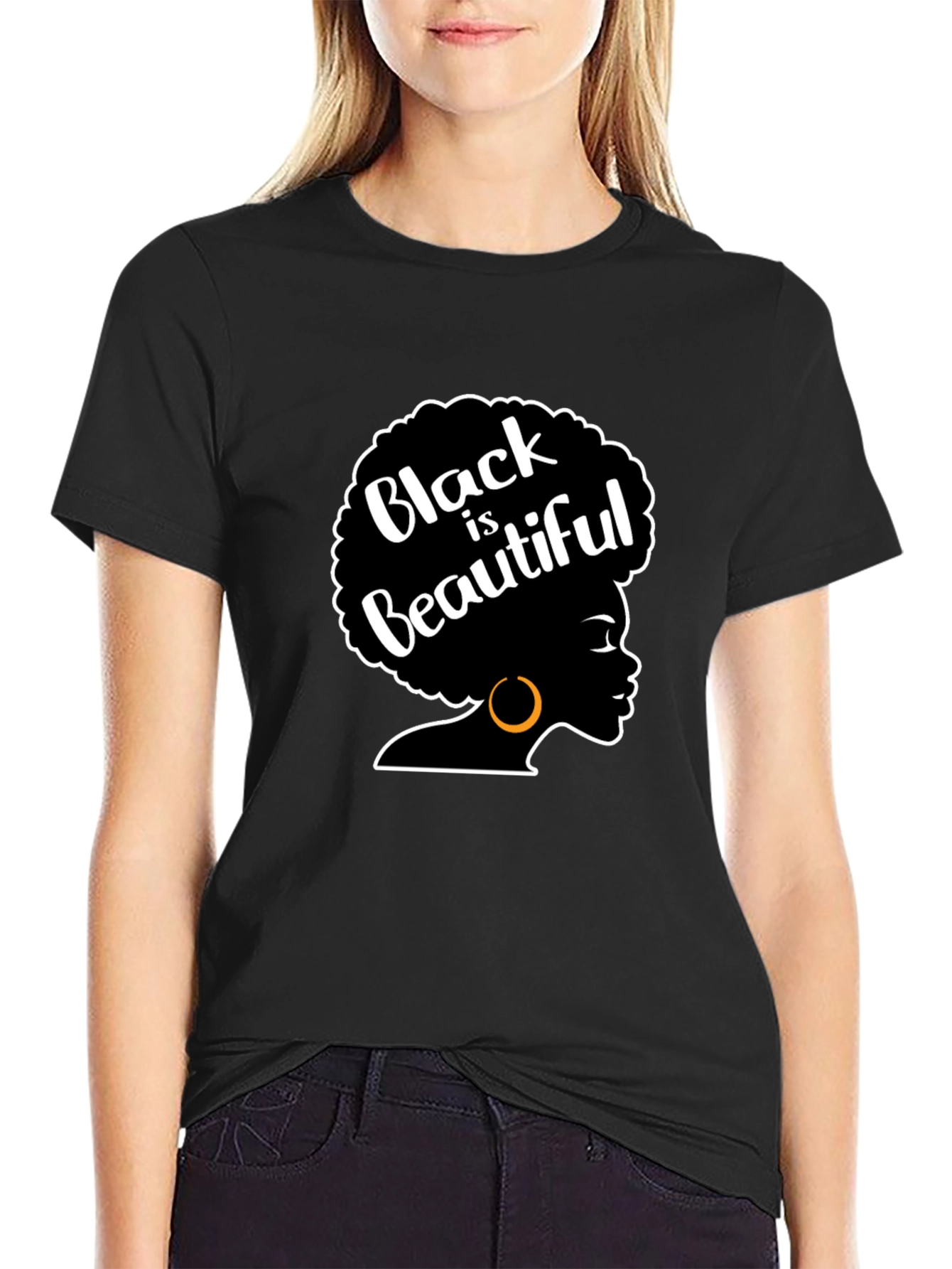 Black Is Beautiful Afro Graphic T-Shirt
